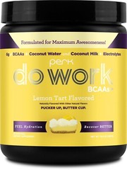 Perk Do Work BCAAs + Hydration Electrolytes Powder Lemon Tart Flavored 20 servs