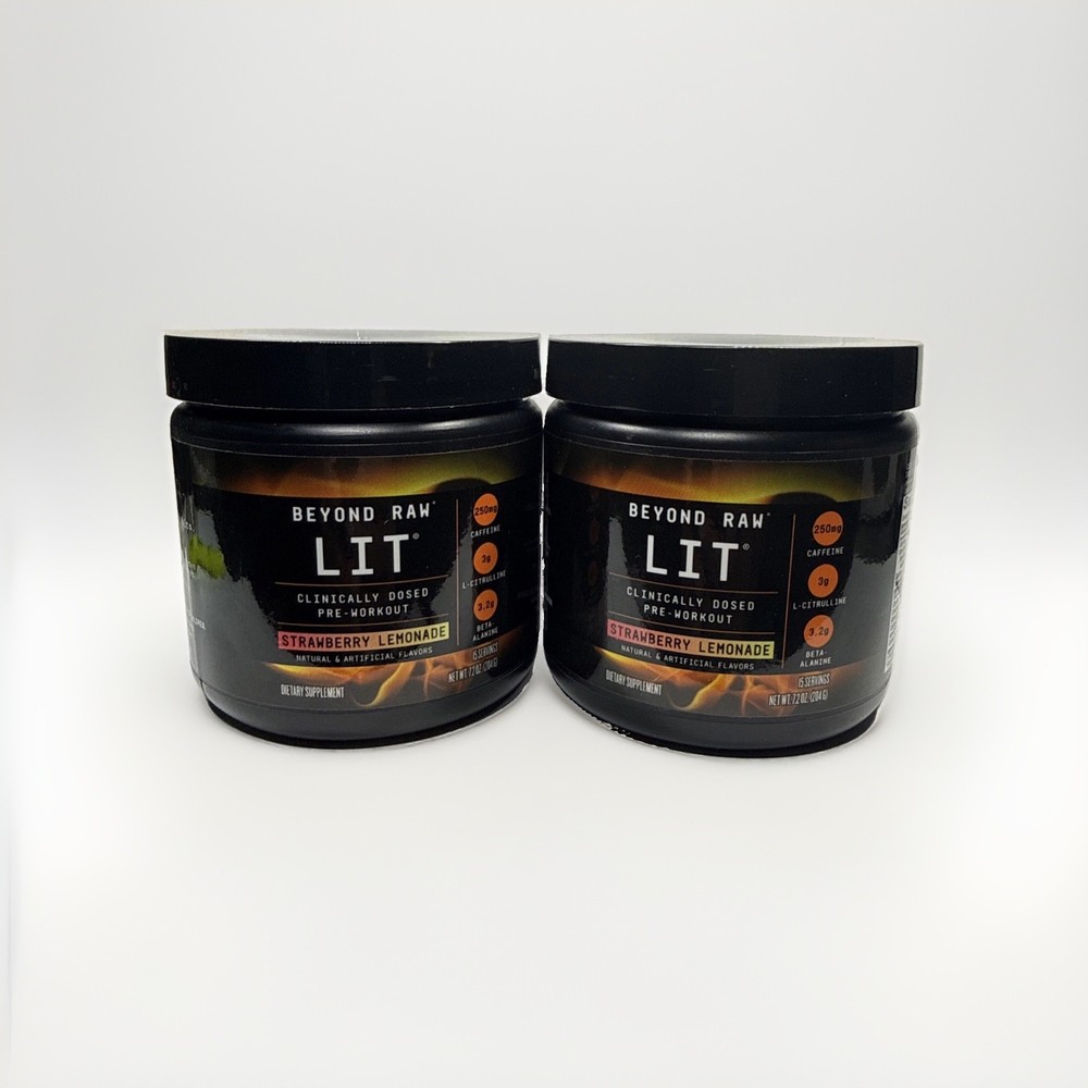 LT2 Beyond Raw LIT Clinically Dosed Pre-Workout-Strawberry Lemonade,15 Servings