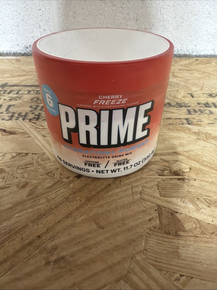 PRIME Hydration+ Powder – Cherry Freeze 48 Servings – NEW SEALED-Expire 2/28