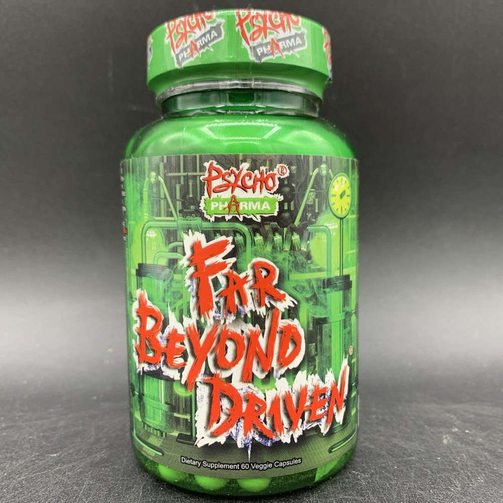 Psycho Pharma Far Beyond Driven 60ct Mood & Energy Formula EXP 11/2027