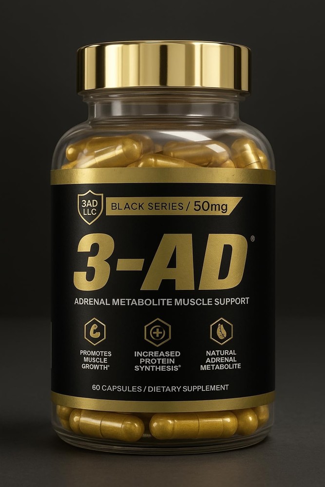 3-AD Black Series- Patented Mens Performance Vitality Supplement – Muscle, S…