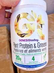 Genesis today Plant Protein & Greens Vegan Superfood – Vanilla Smoothie – 17.4oz