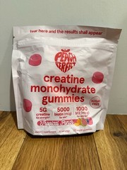 Peach Perfect Creatine Monohydrate Gummies, Tropical Punch, 30 Servings EXP 2027
