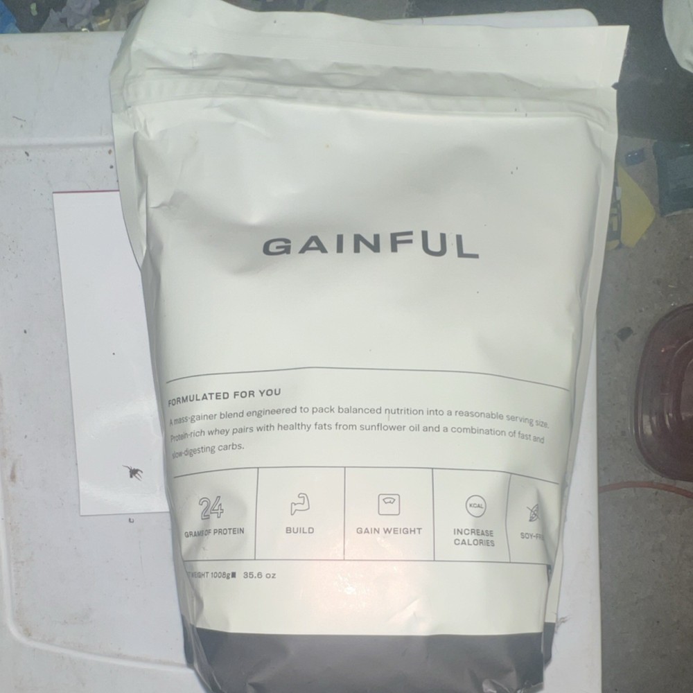 Gainful Mass Gainer Protein Powder 35.6 oz Soy-Free High Protein Supplement