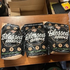 3 Blessed Gainz Plant Based Protein Powders, Vanilla Cinnamon Swirl