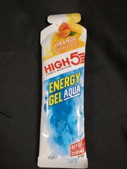 Lot of 9 HIGH5 Energy Gel Aqua Liquid Quick Release 66g Each Orange Exp.02/2026