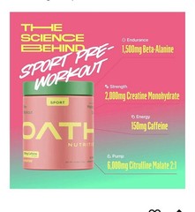 Oath Nutrition Pre-Workout Sport Melonade Stand 25 servings Best by:11/12/26