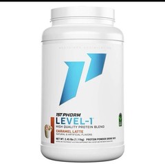 1st Phorm Level-1 Protein Powder Caramel Latte 30 Servings New Sealed EXP: 08/27
