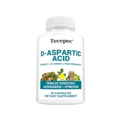 D-Aspartic Acid -Testosteron Booster, Energy & Stamina, Muscle Gain Capsules