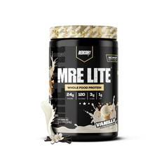 REDCON1 MRE Lite Whole Food Protein Powder, Vanilla Milkshake, Whey & Lactose Fr