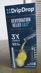 Drip Drop Electrolyte Dehydration Relief Fast 8 Powder Sticks Lemon Exp 09/26