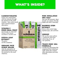 Superieur Electrolyte Powder Packets – Vegan 14 Servings, 14 Servings