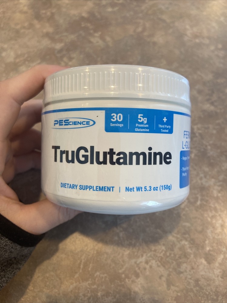 PEScience TruGlutamine Unflavored 5.3 Oz (150 Grams) Brand New 03/2026