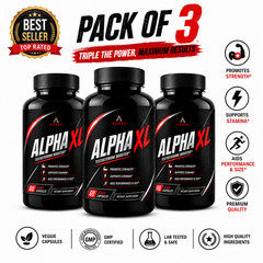 (Pack 3) Alpha Xl Advanced Male Support Supplement Alphaxl Vitamin 60 Caps USA