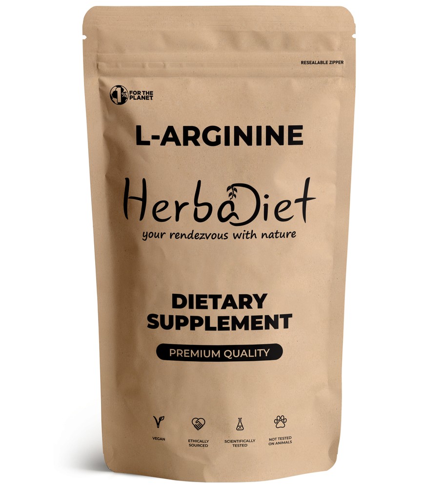 L-Arginine Powder, Nitric Oxide Booster for Muscle Growth & Pump, 100% Pure