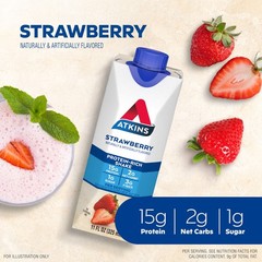 Atkins Chai Tea Latte Protein Shake, 15g Protein, Low Glycemic, 3g Net Carb,…