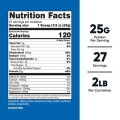 Nutricost Whey Protein Concentrate (Unflavored) 2 LBS