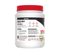 Muscle Milk Genuine Protein Powder, Vanilla, 32g Protein, 1.9lb, 30.9oz