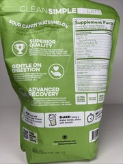 Clean Simple Eats Clear Protein Powder Sour Candy Watermelon Exp 10/27