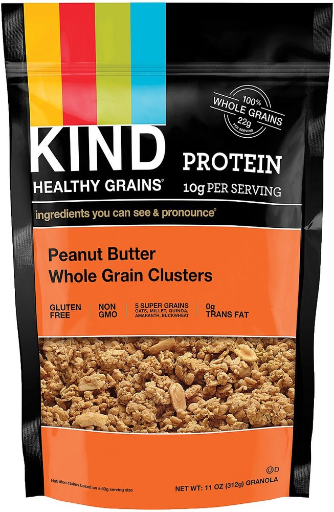 Kind Cluster Grain Meat Snack – Gluten-Free, Non-GMO, Whole Grain Granola