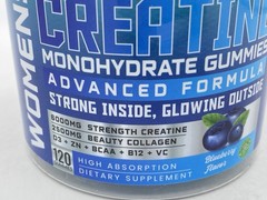 Cnthdi Creatine Monohydrate Gummies Blueberry Gluten-Free Soy-Free 6000mg 120 Ct