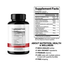 Boost Up- Bodybuilding & Men’s Health Support- 3 Bottles- 270 Capsules