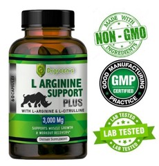 Nitric Oxide Booster Supplement L-Arginine 3000mg Highest Potency Muscle Pump