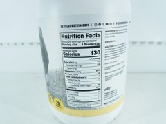 LEVELS GRASS FED WHEY PROTEIN POWDER, 24G OF PROTEIN, VANILLA BEAN 2 LB EXP:6/28