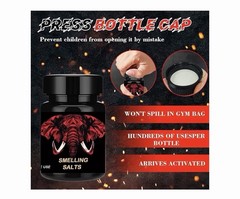 Elephant Label Smelling Salts Jar, Salt Formulation, Energy, Unisex