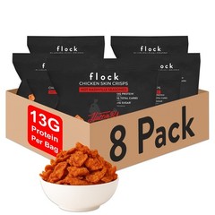 (Pack of 24) Flock Chips Chicken Hattie BS Protein Natural Grocery 1 Oz