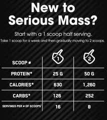 Optimum Nutrition Serious Mass High Protein Weight Gain Chocolate, 6LB, BB: 5/26