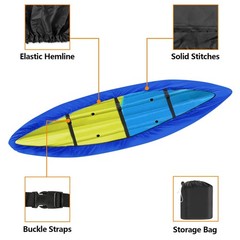 iCOVER Kayak Canoe Cover Heavy Duty Waterproof Outdoor Storage Dust UV Resistant