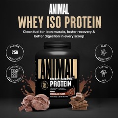 Animal Whey Isolate Protein Powder – Loaded 4 Pound (Pack of 1), Chocolate