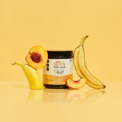 TERRA ORIGIN Healthy Gut Peach Banana | 30-Servings with L-Glutamine, Zinc, G…