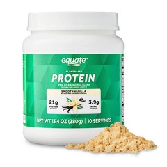 Equate Plant-Based Protein Supplement, Smooth Vanilla, 13.4 Ounces