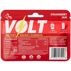 Volt Instant Energy Gummies – 100mg Caffeine per Gummy – Fast-Acting Fuel Red