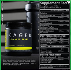 Pre Workout Powder; Kaged Muscle Pre-Kaged Sport Pre Workout for Men and Wome..*