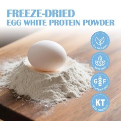 Convenient 8 Oz Freeze-Dried Egg White Powder – Perfect for Protein Boost