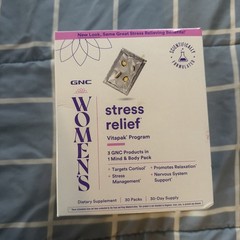 GNC Women’s Wellness Stress Relief Vitapak Program 30 Day Exp: 07/27