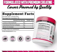 Old School Labs Creatine Monohydrate for Women 243g/8.57oz 30 Servings – BOOTY