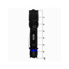 Police Security 99490 TRAC-TACT UV Trac-Tact UV Flashlight, Red Night-Vision LED