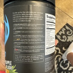 Bucked Up Big Bucks Pre Workout Pineapple Splash 14.6 oz High Stim Exp 1/28