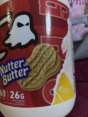 GHOST Whey Protein Powder Nutter Butter 2.4 Lb Tub 26g Of Protein