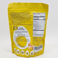 Whole Egg Powder Pasteurized Premium Freeze Dried 8 oz for Baking and Cooking