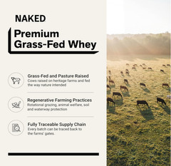 NAKED Strawberry Whey Protein Powder, 25g Protein, 24 Servings