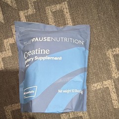 The Pause Nutrition Creatine Monohydrate Powder Unflavored 10.58 oz Exp 12/2026