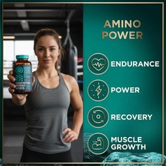 Essential Amino Acids – 1 Gram Per Serving Powder Blend of All 9 Essential Amino