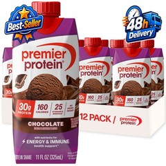 Premier Protein Shake Chocolate 30g Protein No Added Sugar 12 Pack