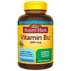 Nature Made Vitamin B12 1000mcg 400 Softgels Energy Nerve Health Supplement