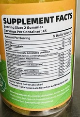 Novo Mins MAGNESIUM GLYCINATE 1000mg Per Serving (2 Gummies) No Sugar-No Gluten